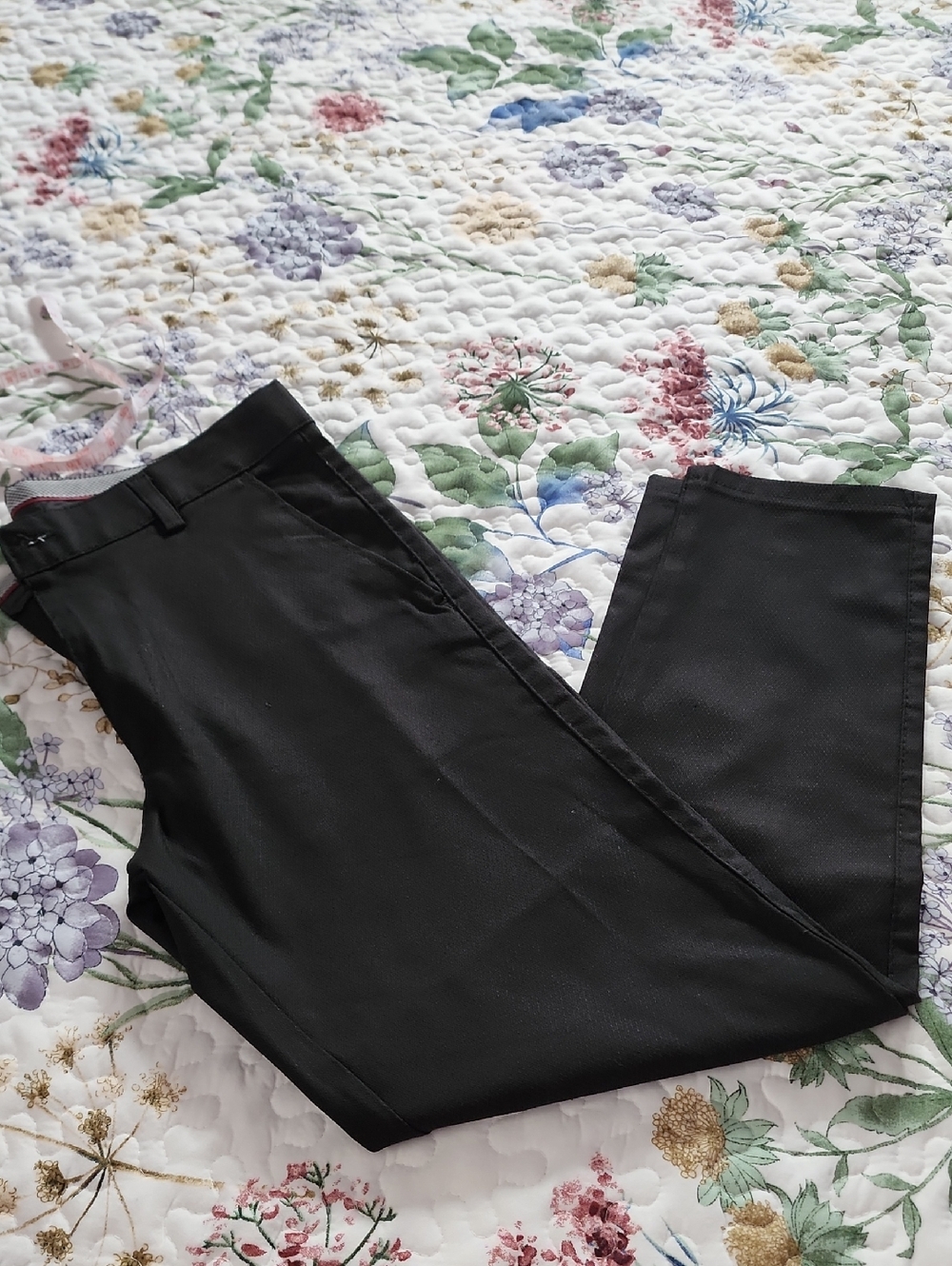 Men's Black Dress Pants - Classic Straight Fit